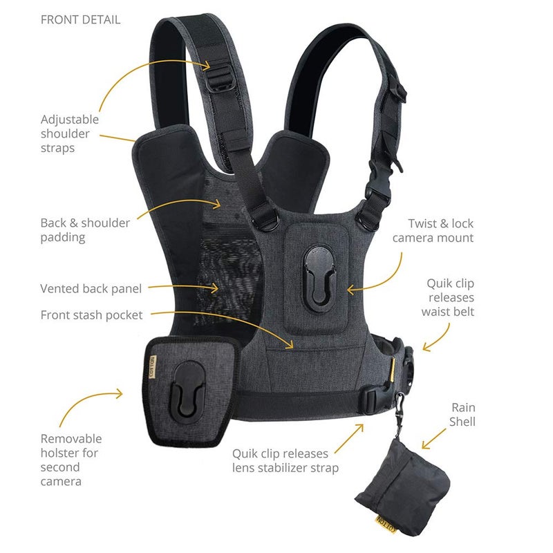 كوتون كاميرا وحزام مجهر من شركة Cotton Carrier CCS G3 - رمادي - Image 2